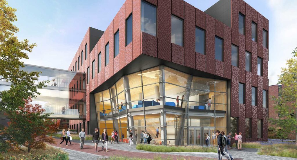 Graphic: rendering of new science center